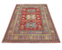 4x6 Red Kuba Afghan Hand Knotted Wool Area Rug